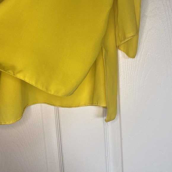 Bright Yellow Sweetheart Thin Strap Blouse. - Picture 5 of 6